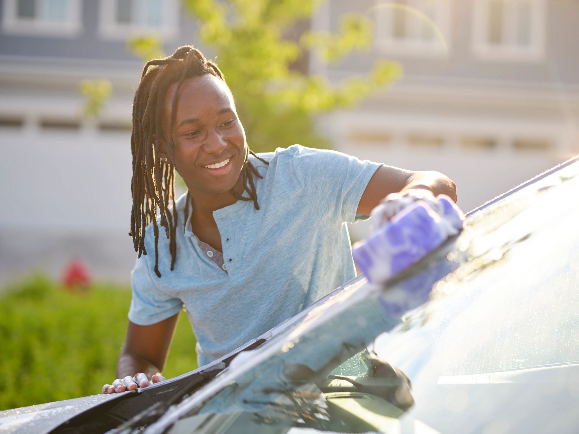 Residential driveway representing a homeowner client