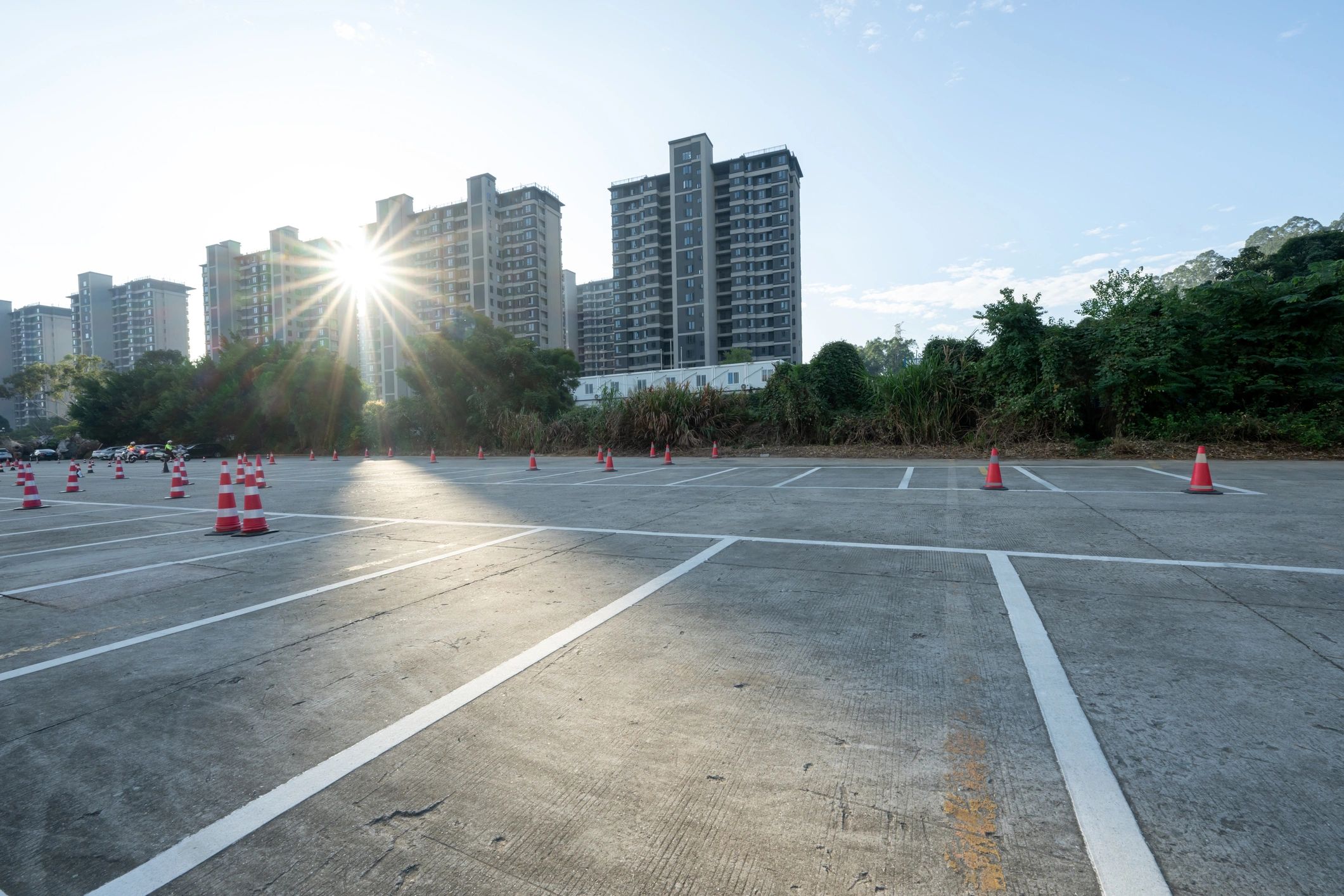 Parking lot surface background image
