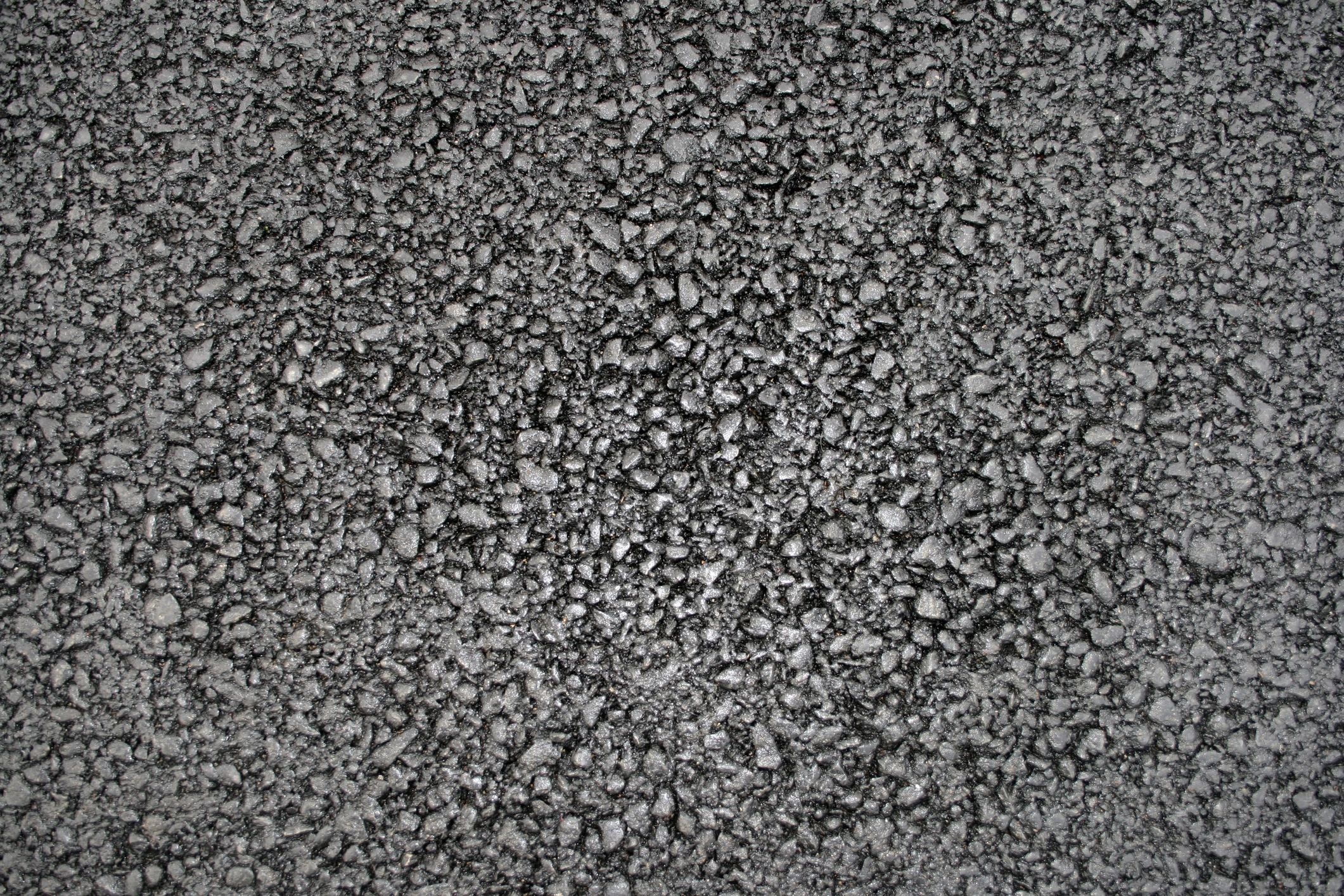 Freshly paved asphalt surface close-up
