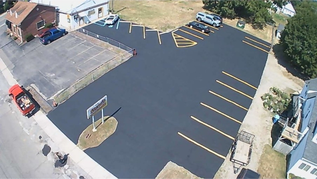 parking lot sealcoating project auburn hills michigan
