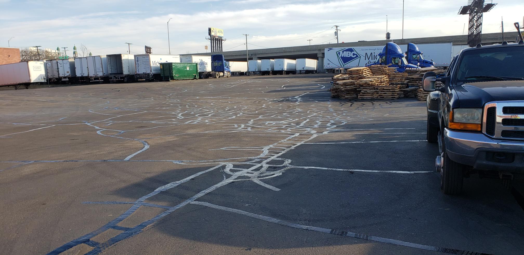 parking lot crack filling and asphalt maintenance Michigan