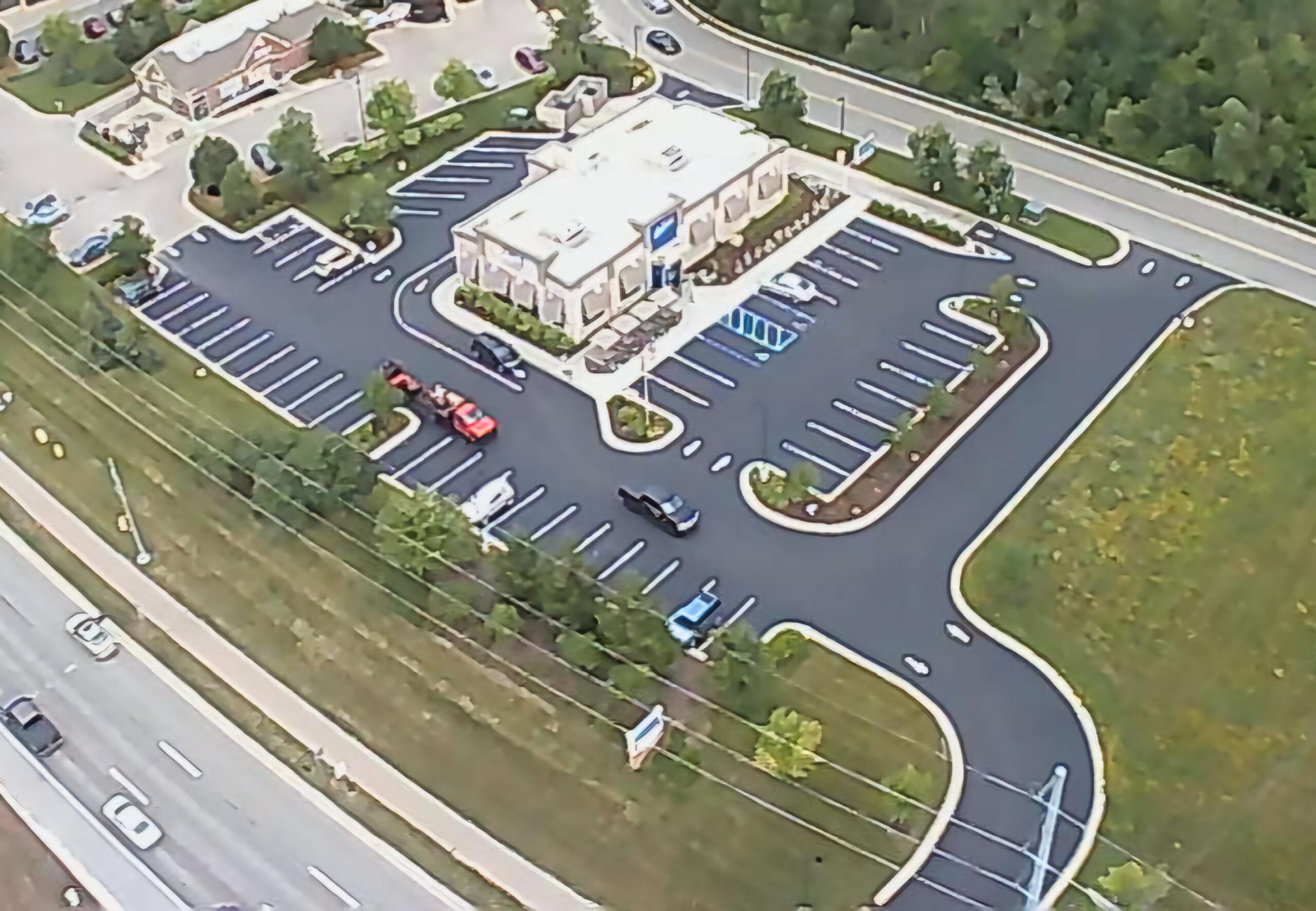 new asphalt parking lot paving project Oakland County Michigan